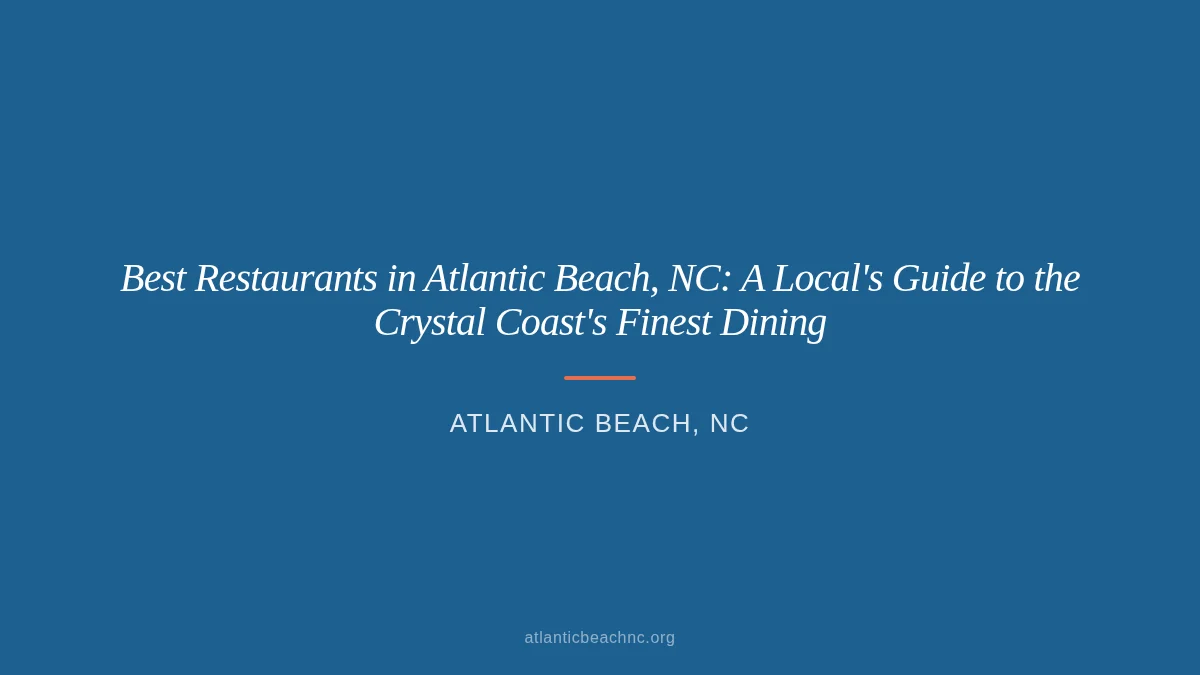 Waterfront dining at a restaurant in Atlantic Beach, NC with views of Bogue Sound on the Crystal Coast