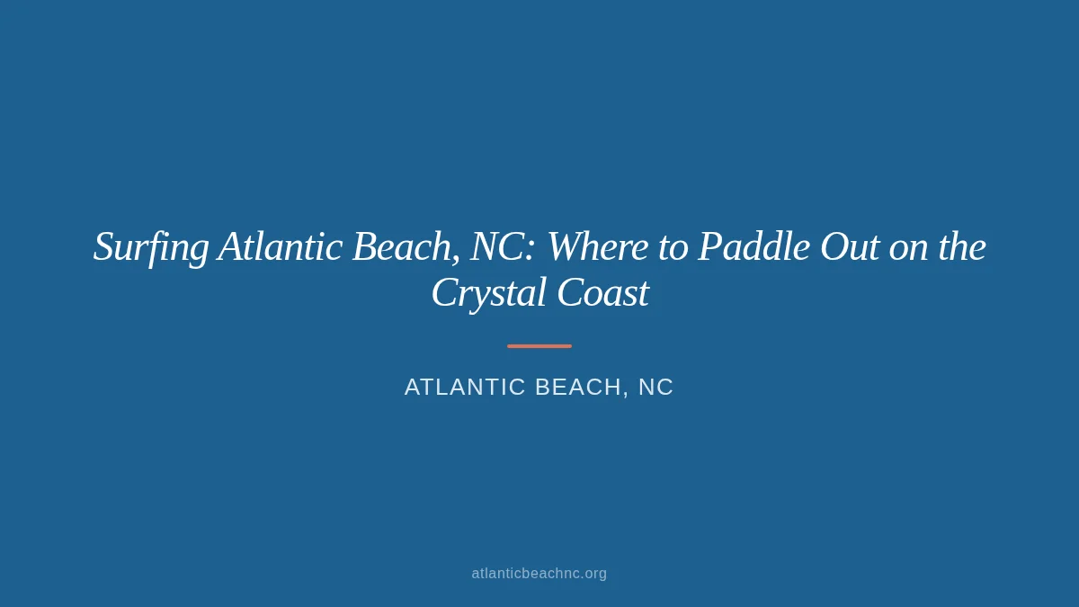 Surfer riding a wave near The Circle in Atlantic Beach, NC